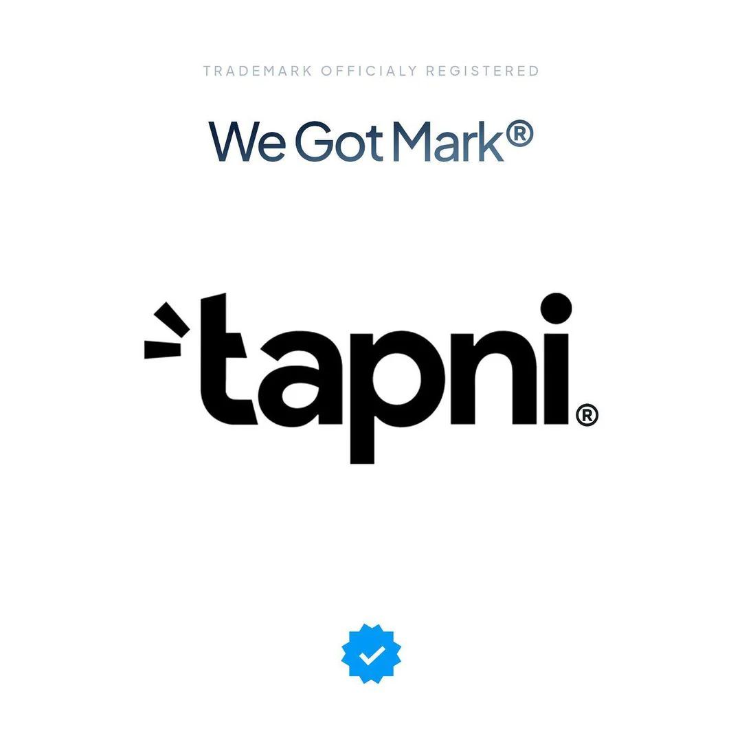 Tapni Trademark Registered