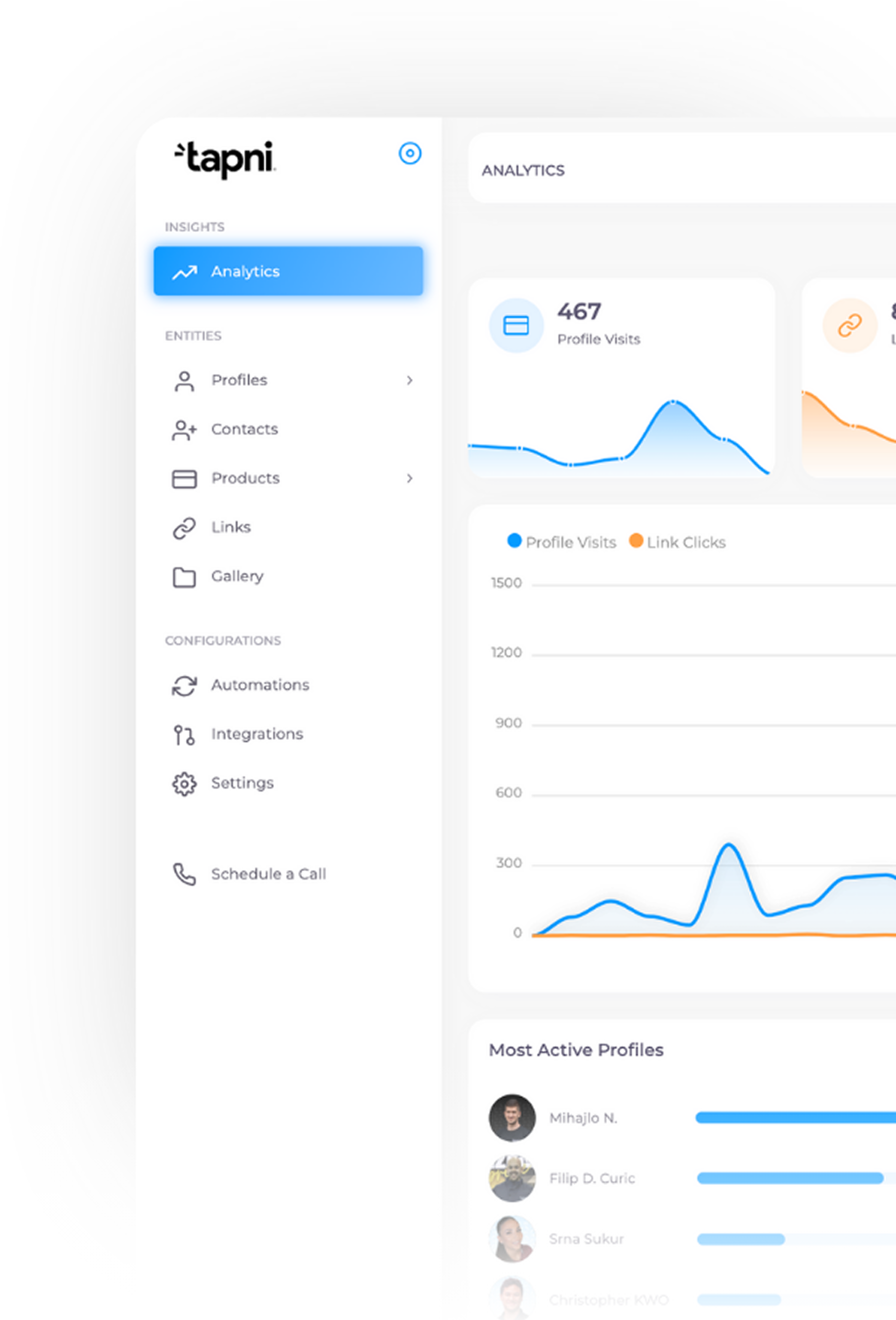 Tapni Analytics Dashboard