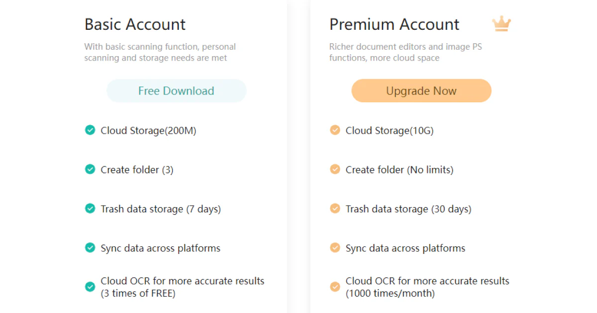 camcard-pricing