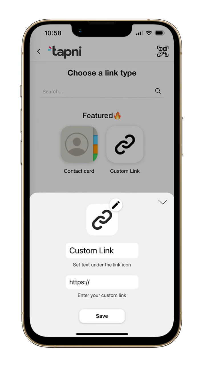 custom-link-tapni